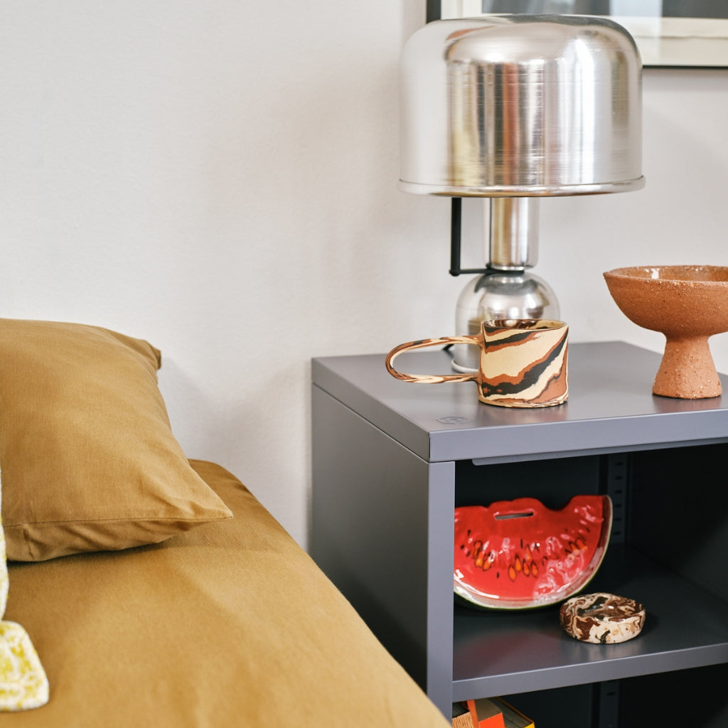 Sugar Cube Side Table - Carbon Grey