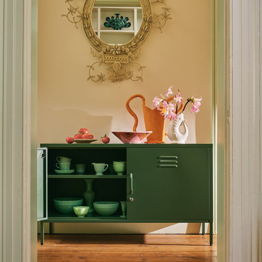 Sugar Cube Media Unit - Dark Olive