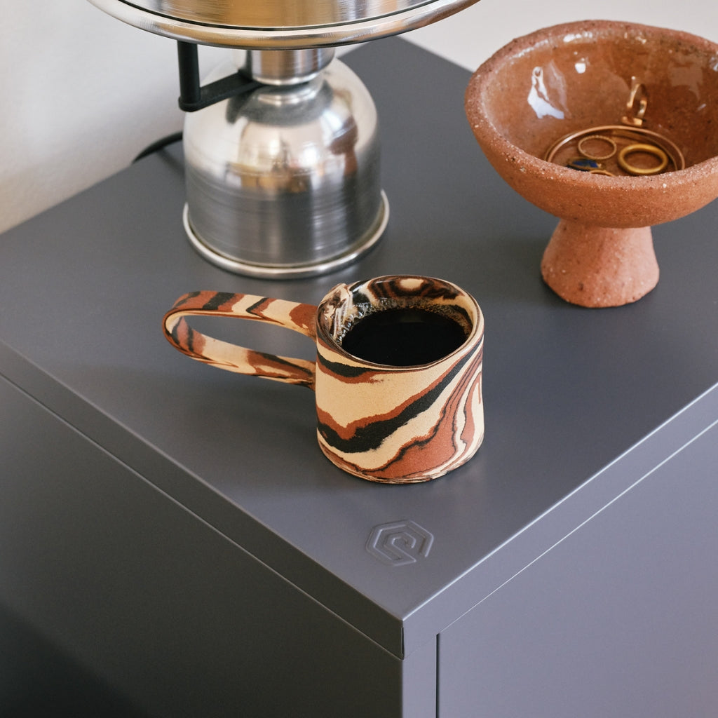 Sugar Cube Side Table - Carbon Grey