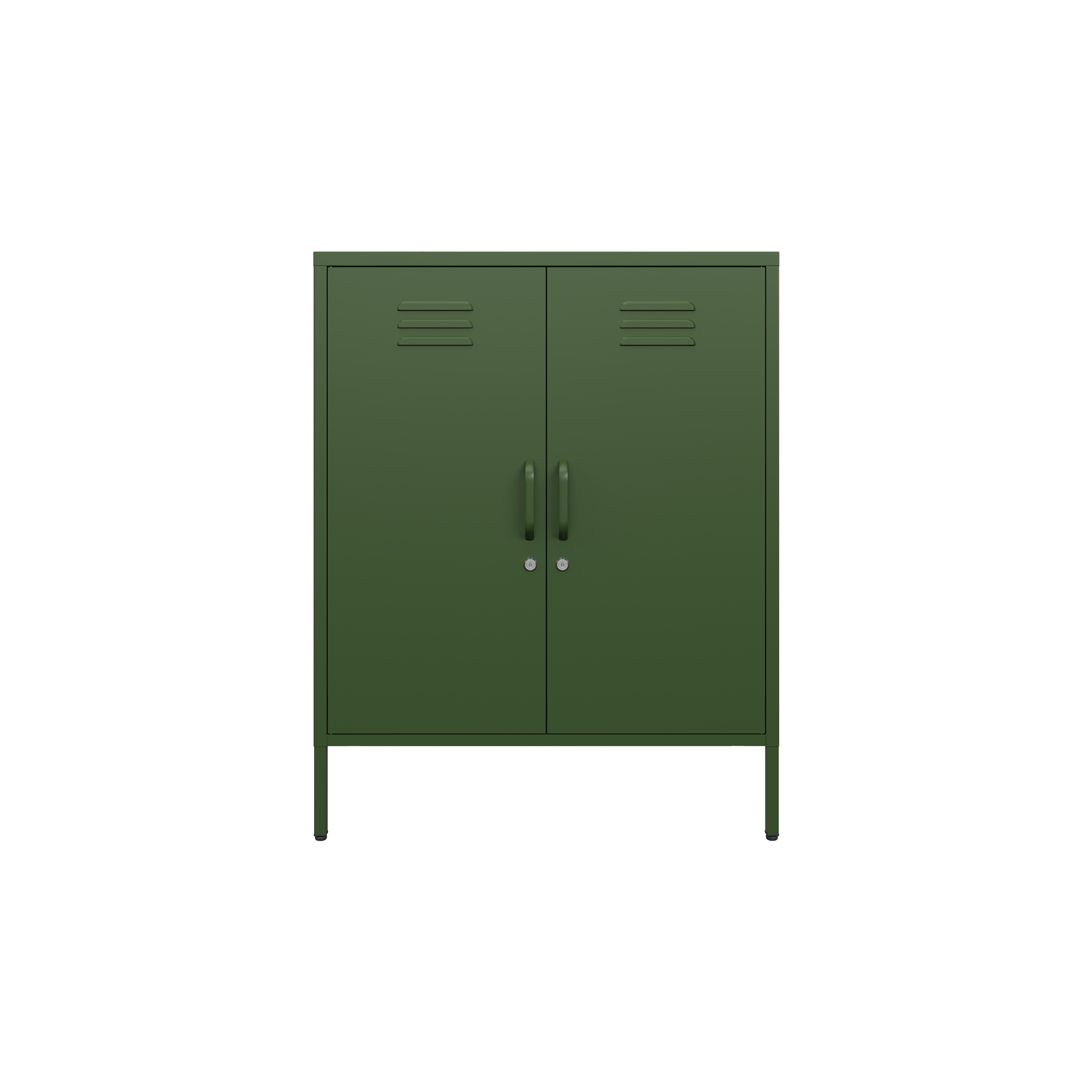 Sugar Cube Cabinet - Dark Olive