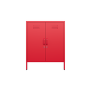 Sugar Cube Cabinet - Red Polka