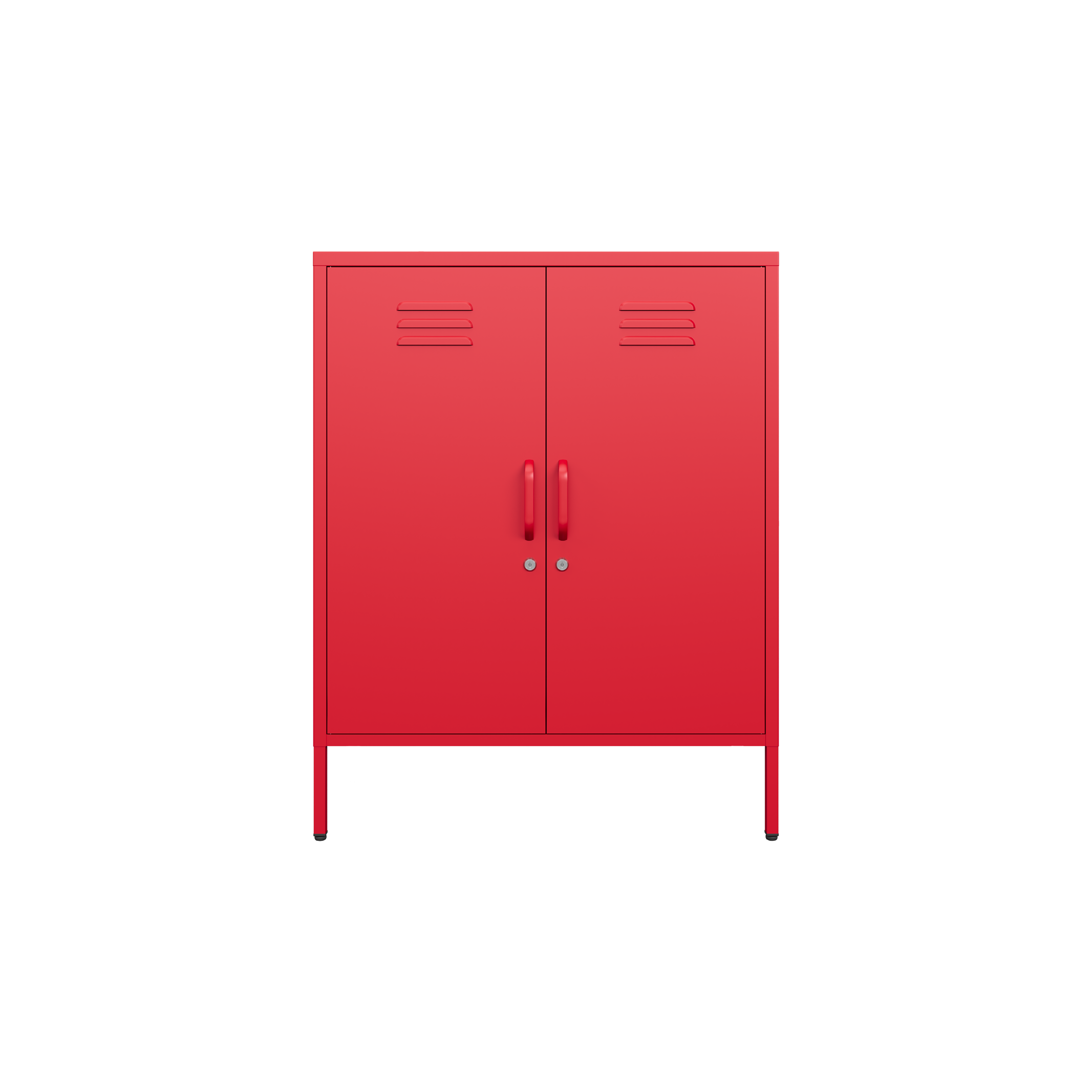 Sugar Cube Cabinet - Red Polka
