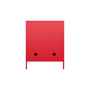 Sugar Cube Cabinet - Red Polka