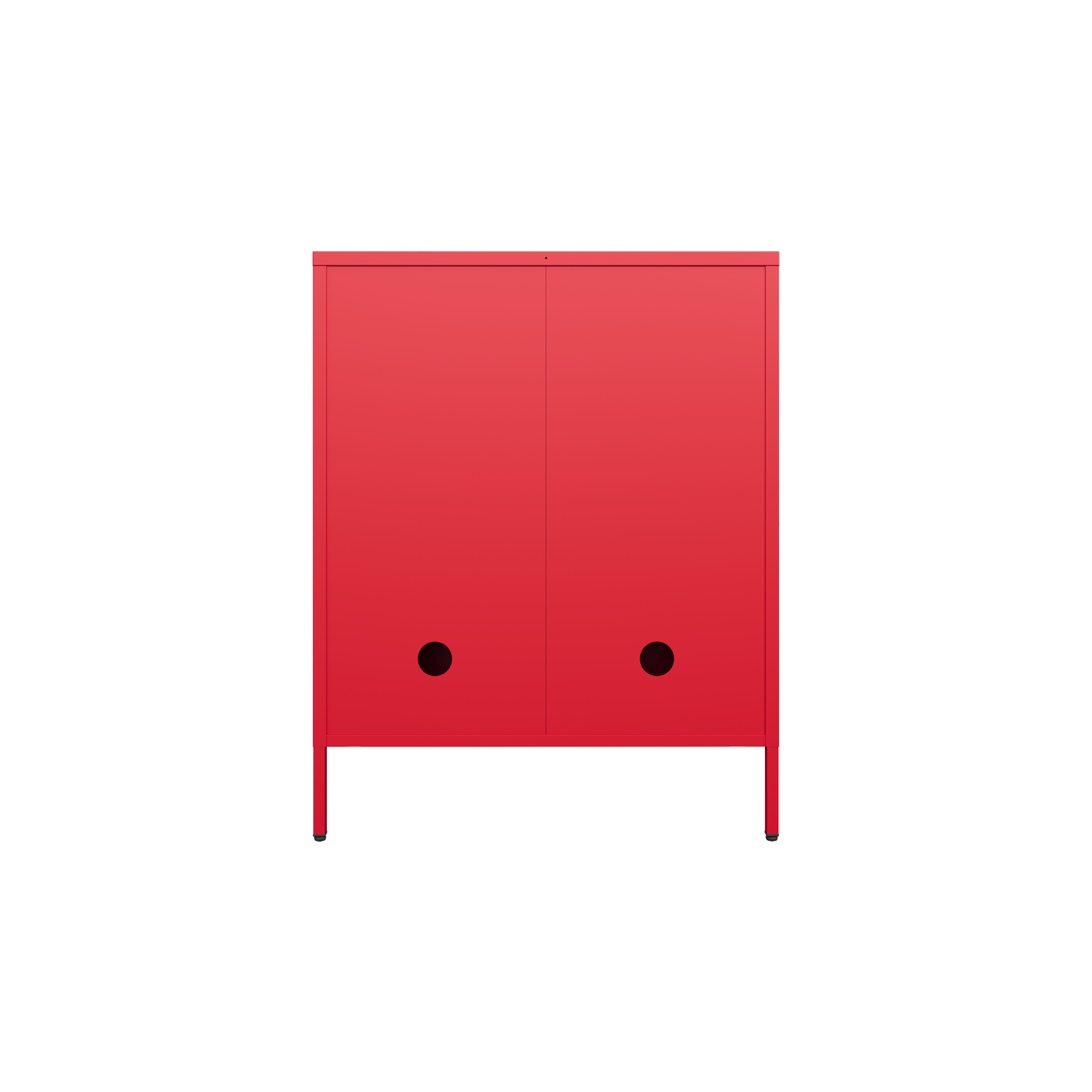 Sugar Cube Cabinet - Red Polka