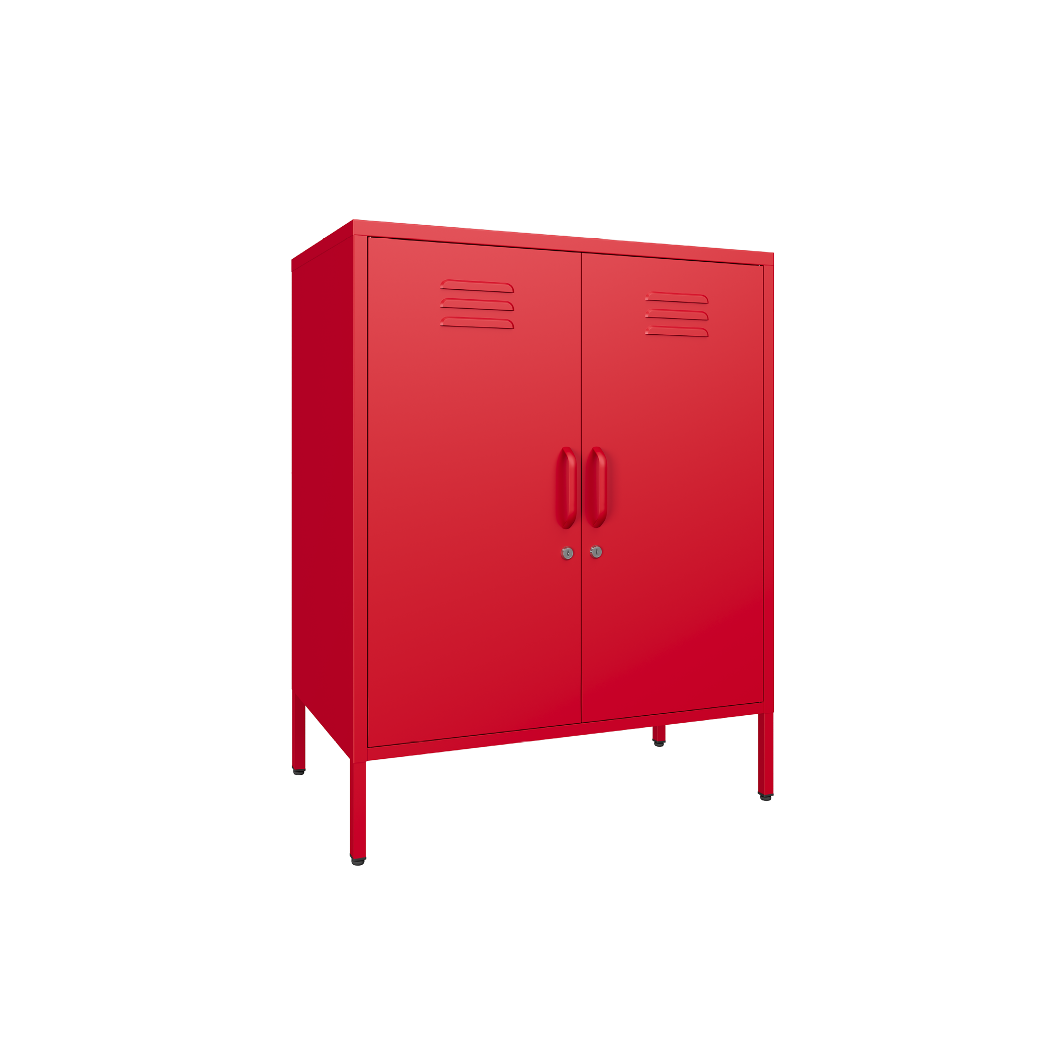 Sugar Cube Cabinet - Red Polka