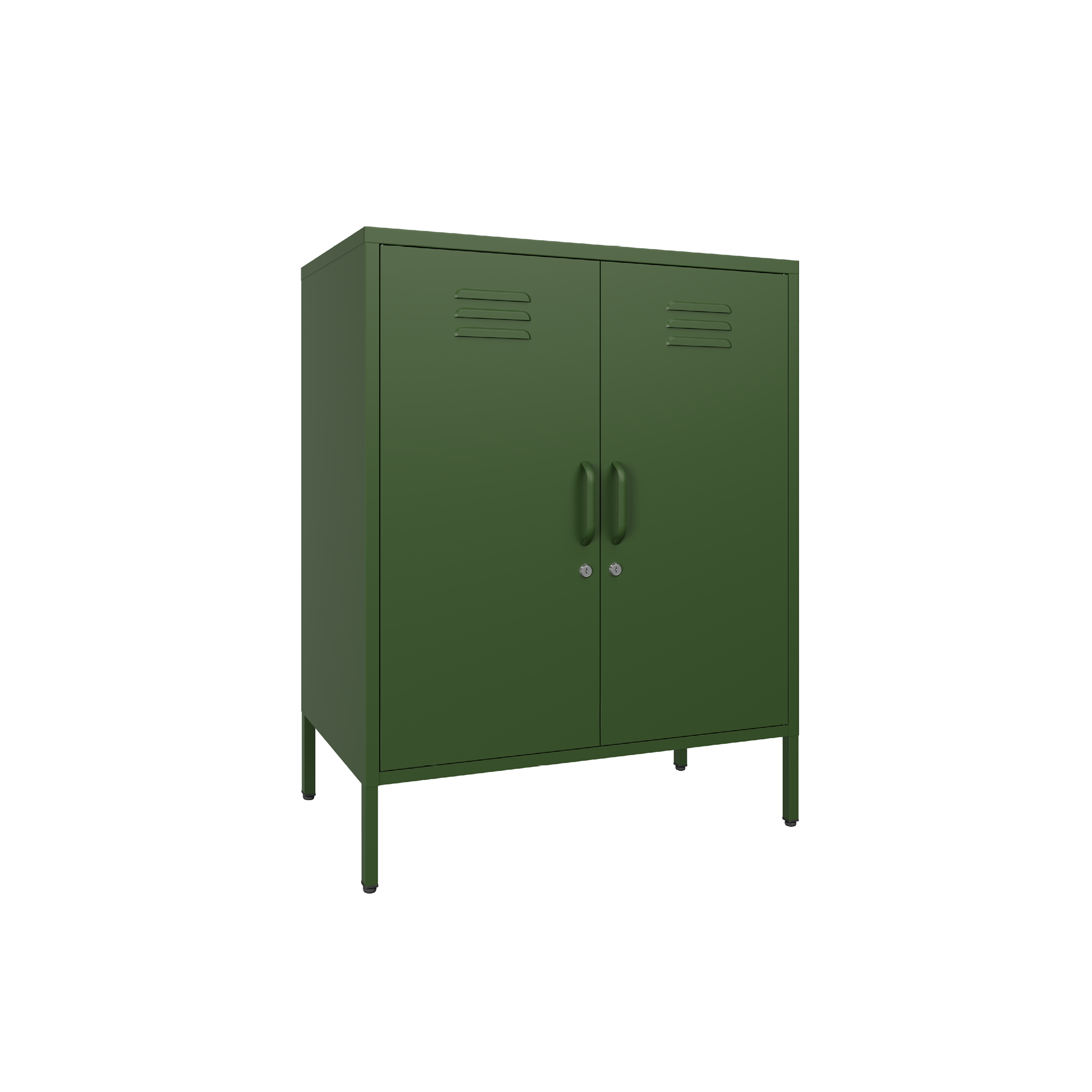 Sugar Cube Cabinet - Dark Olive