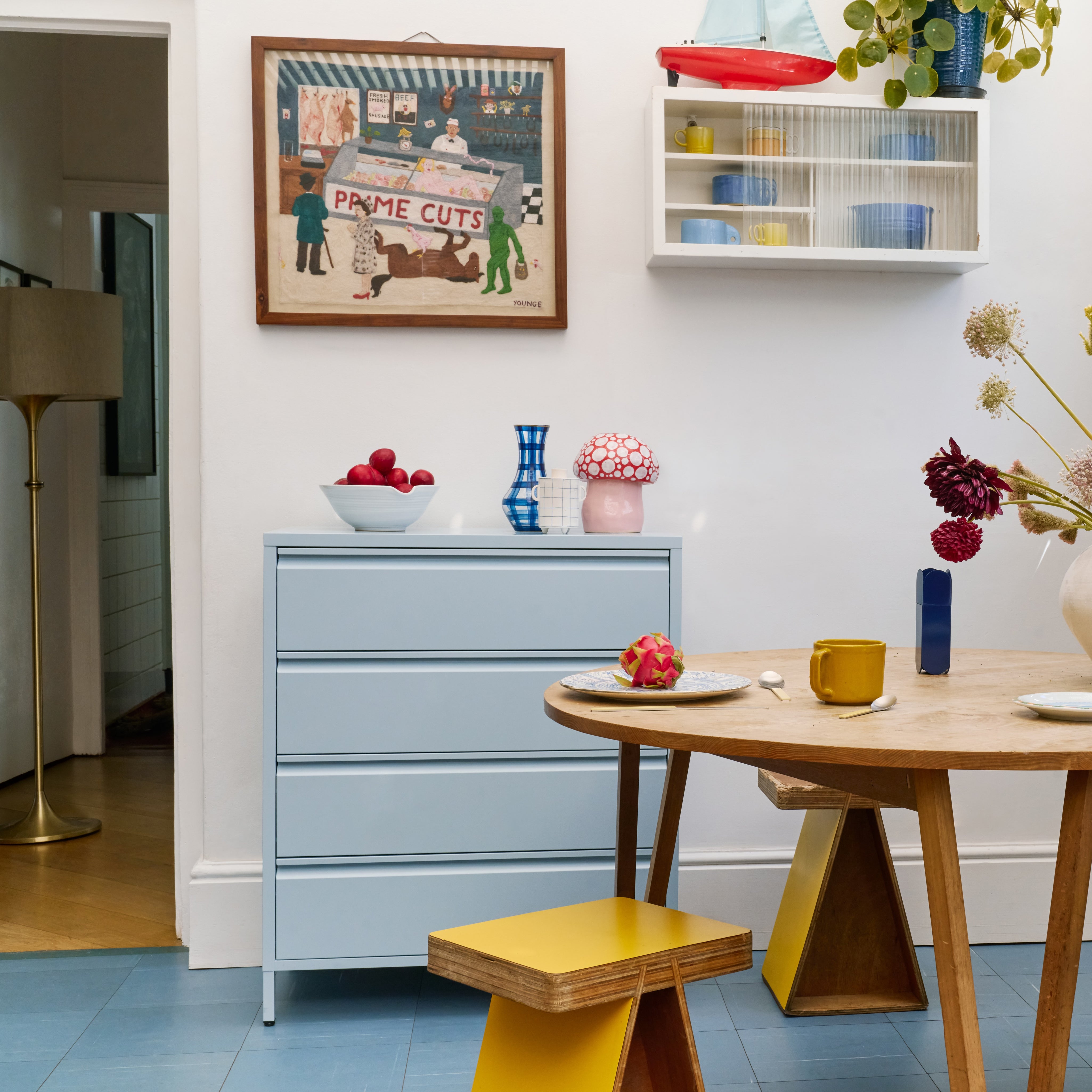 Bon Bon Chest of Drawers - Salt Blue