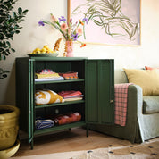 Sugar Cube Cabinet - Dark Olive