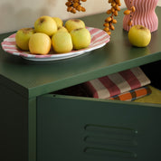 Sugar Cube Cabinet - Dark Olive