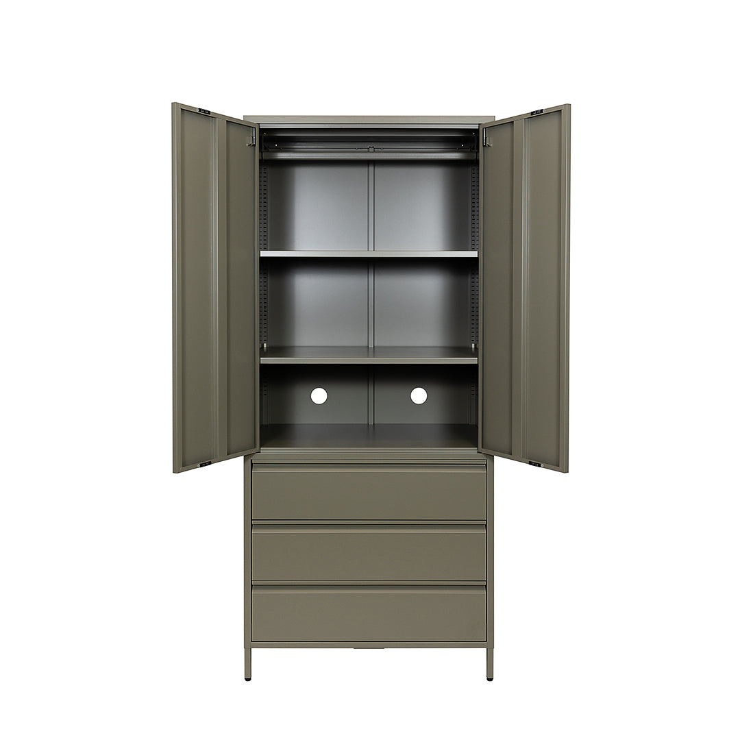 Bon Bon Double Locker - Moss Grey