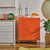 Sugar Cube Cabinet - Soda Pop Orange