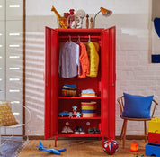 Sugar Cube Double Locker - Red Polka