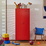Sugar Cube Double Locker - Red Polka