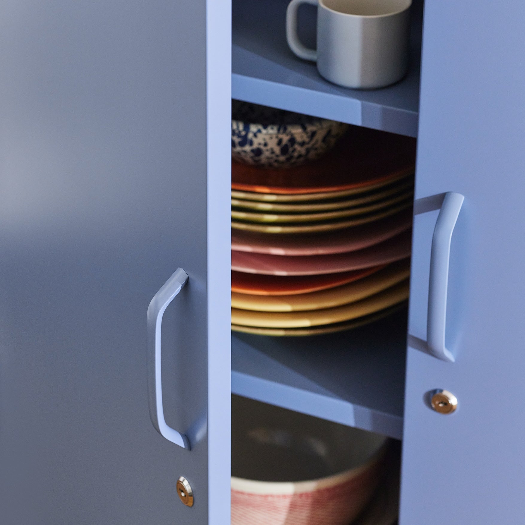 Sugar Cube Cabinet - Pigeon Blue