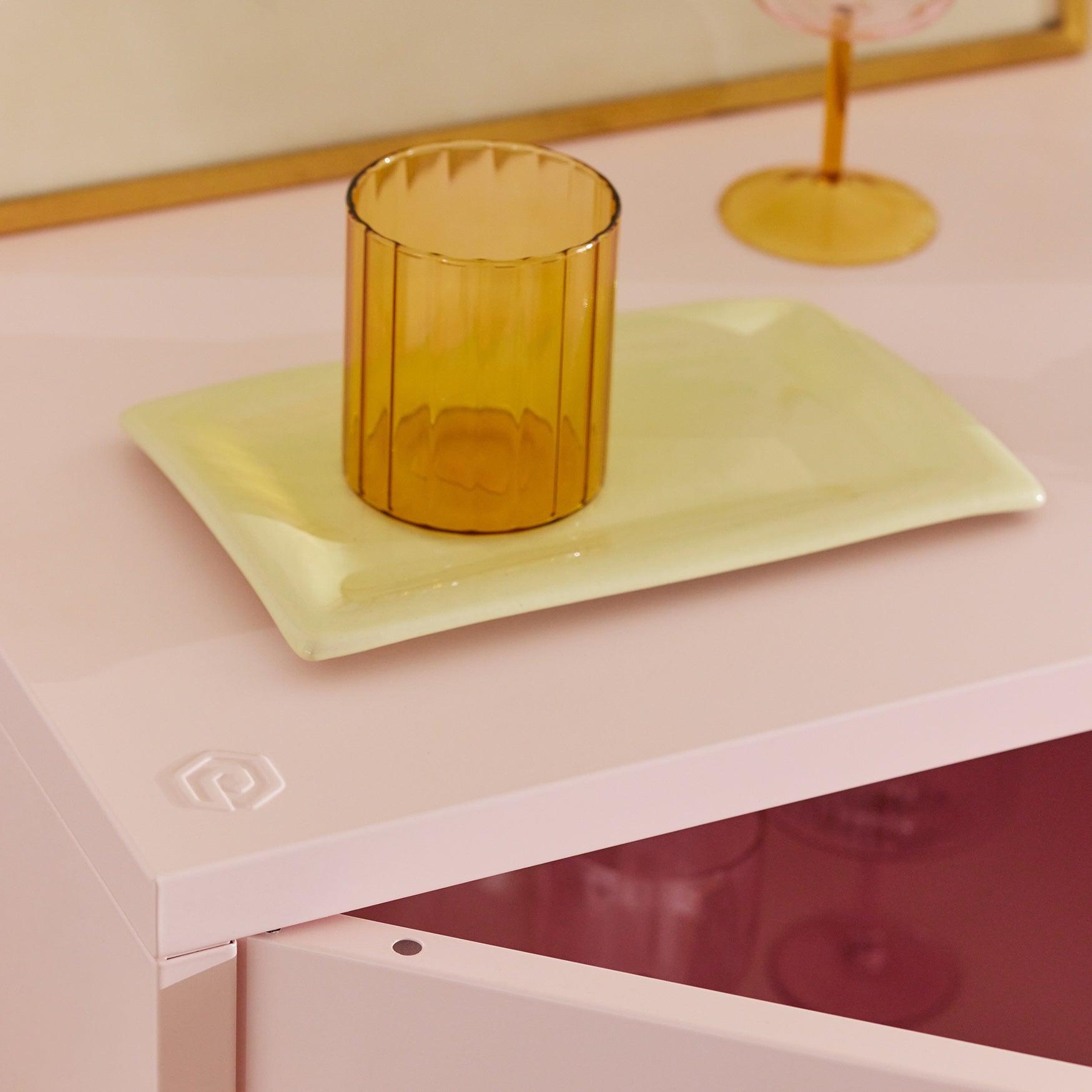 Sugar Cube Cabinet - Blush