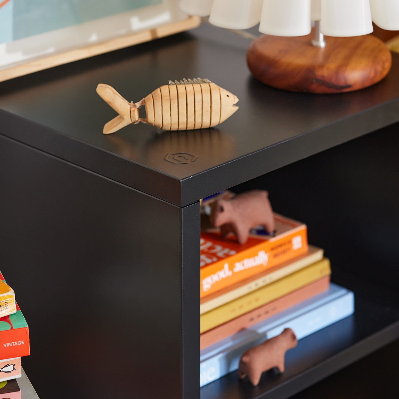 Wafer Side Table - Black Sand