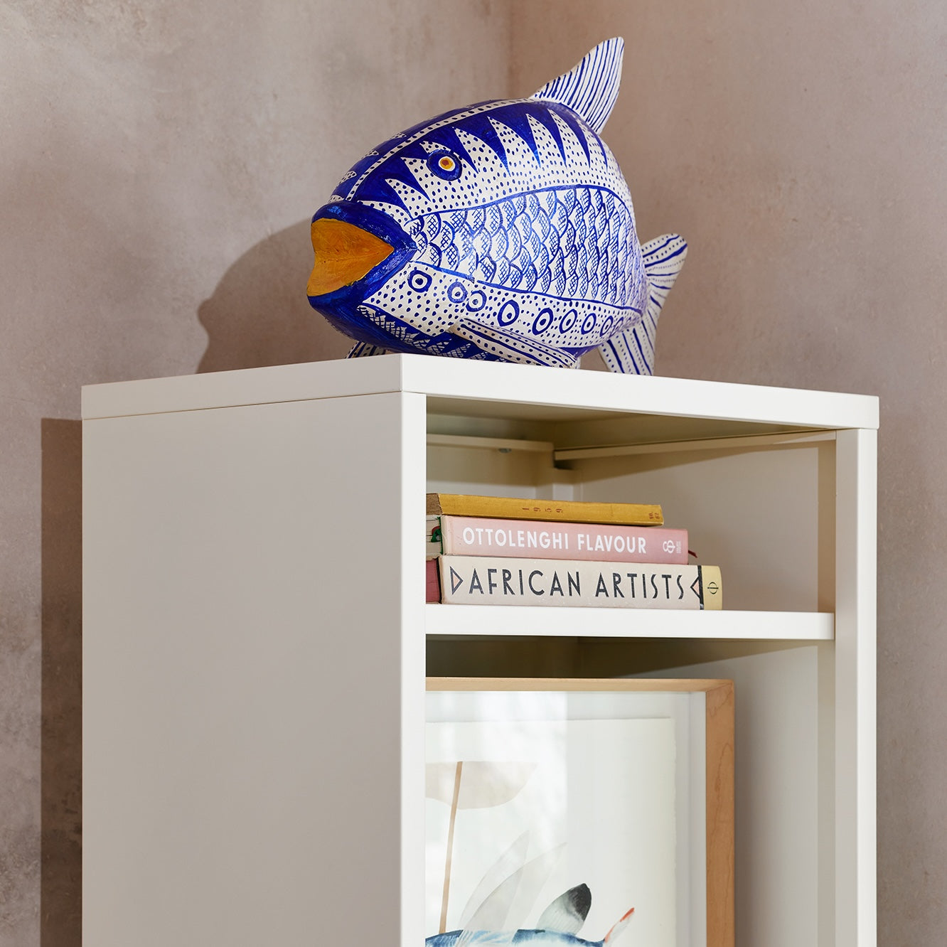 Wafer Tall Shelf - Soft White Sand