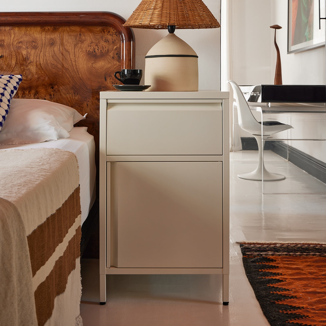 Bon Bon Side Table - Soft White