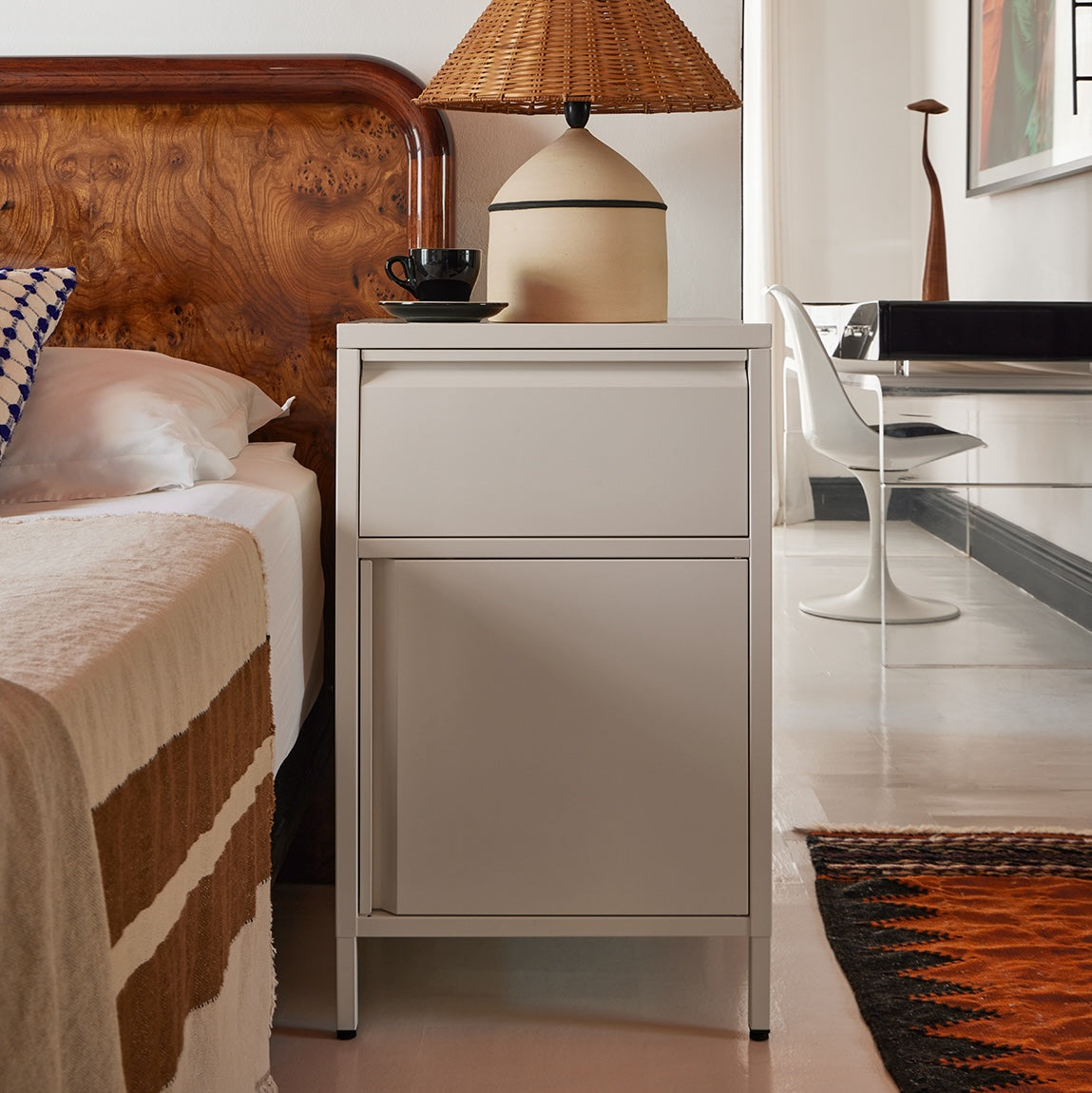 Bon Bon Side Table - Soft White