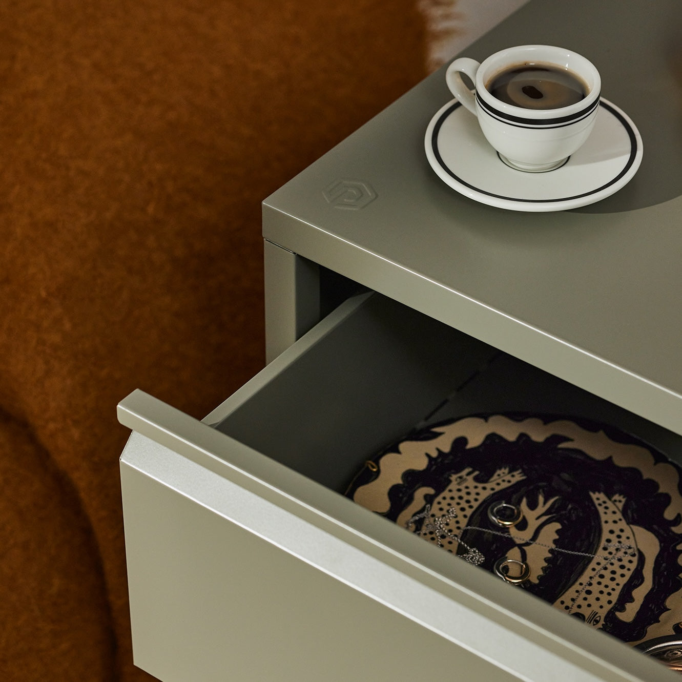 Bon Bon Side Table - Moss Grey