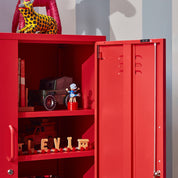 Sugar Cube Cabinet - Red Polka