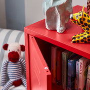 Sugar Cube Cabinet - Red Polka