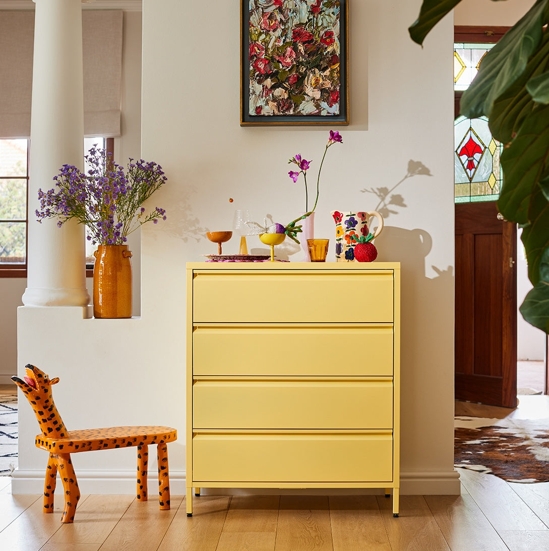 Bon Bon Chest of Drawers - Butter Yellow