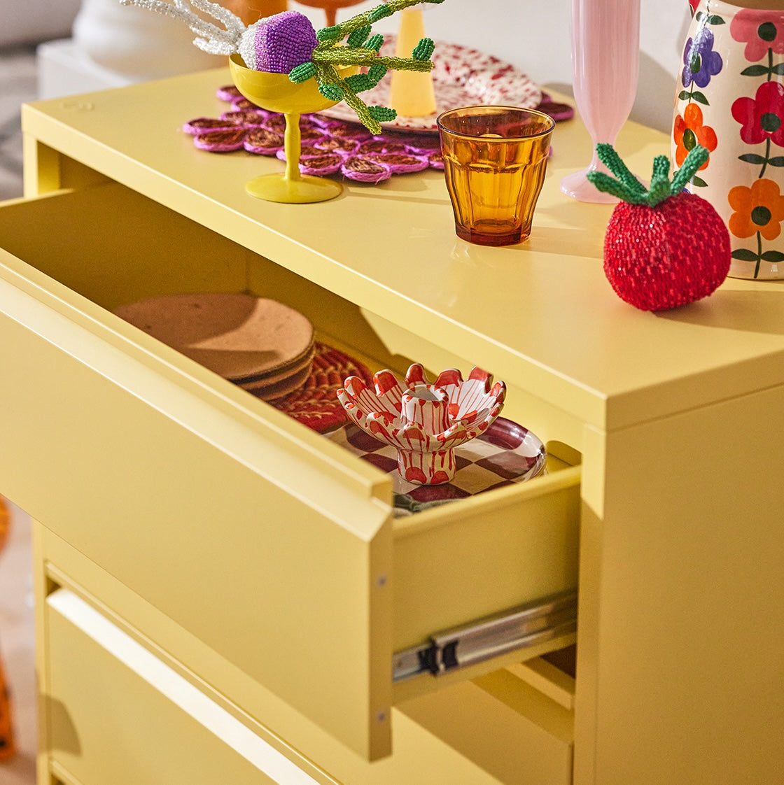Bon Bon Chest of Drawers - Butter Yellow
