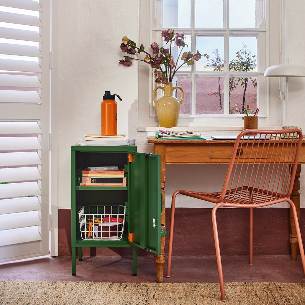 Sugar Cube Side Table - Dark Olive
