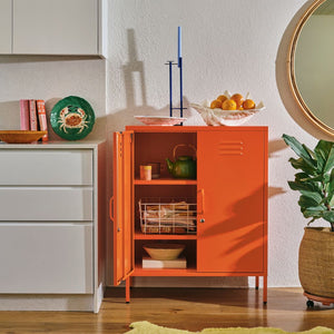 Sugar Cube Cabinet - Soda Pop Orange