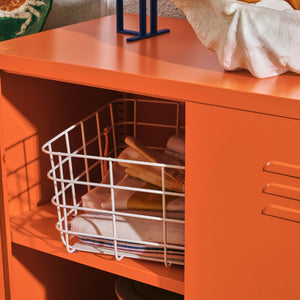 Sugar Cube Cabinet - Soda Pop Orange