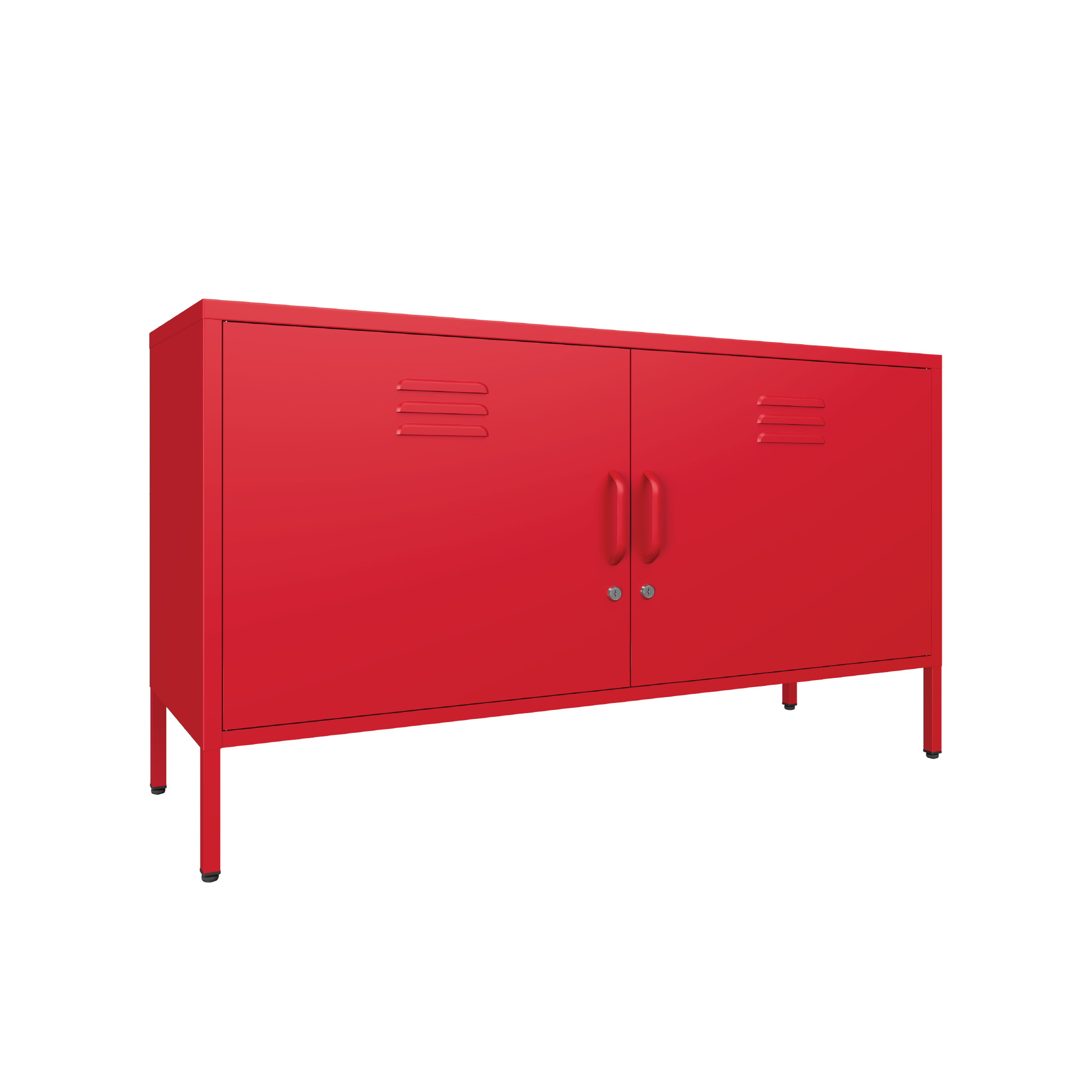 Sugar Cube Media Unit - Red Polka