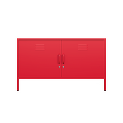 Sugar Cube Media Unit - Red Polka