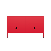 Sugar Cube Media Unit - Red Polka