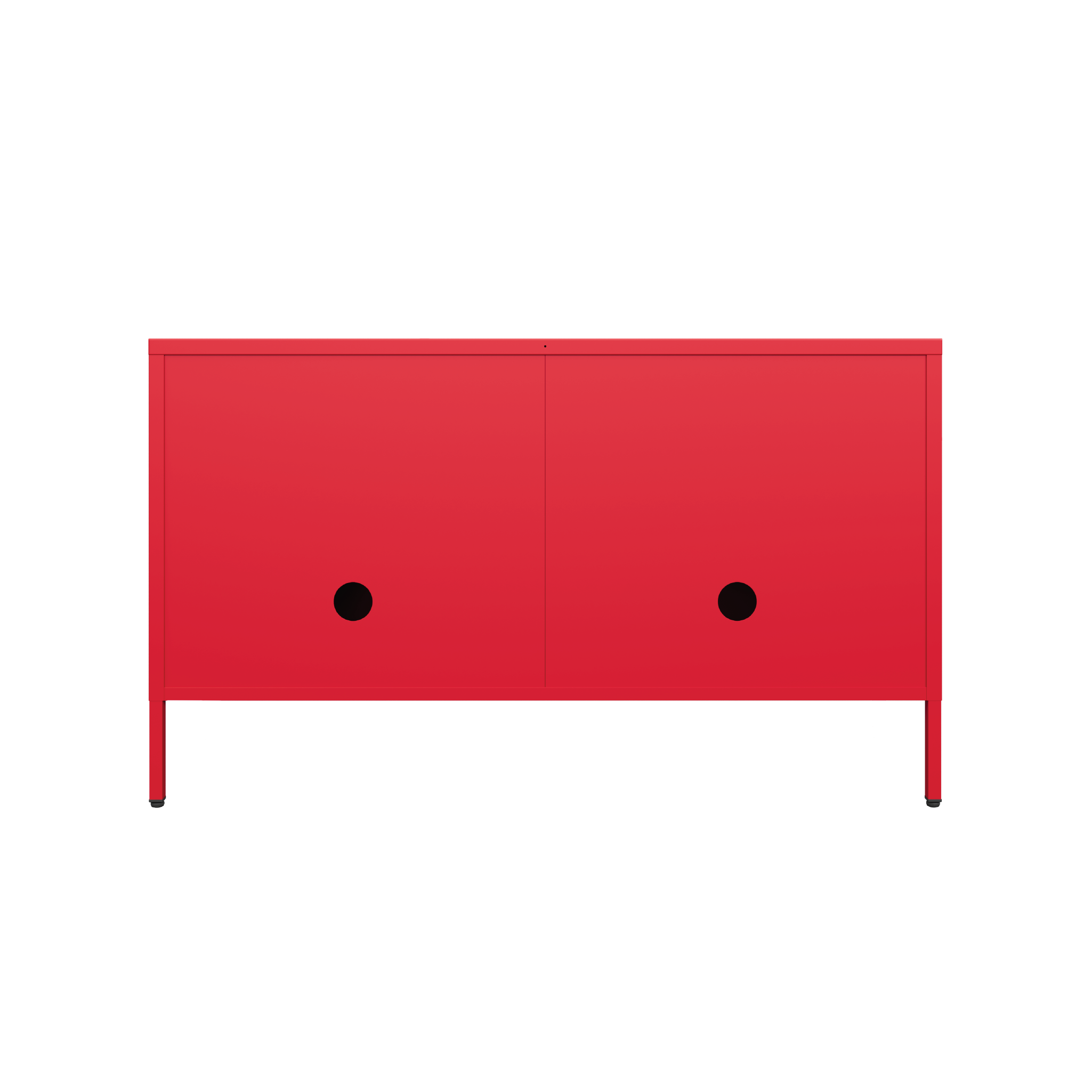 Sugar Cube Media Unit - Red Polka