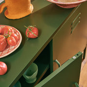Sugar Cube Media Unit - Dark Olive