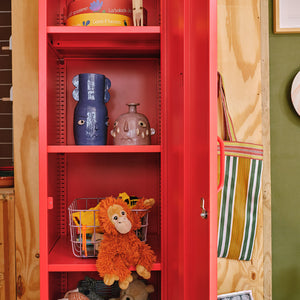 Sugar Cube Locker - Red Polka