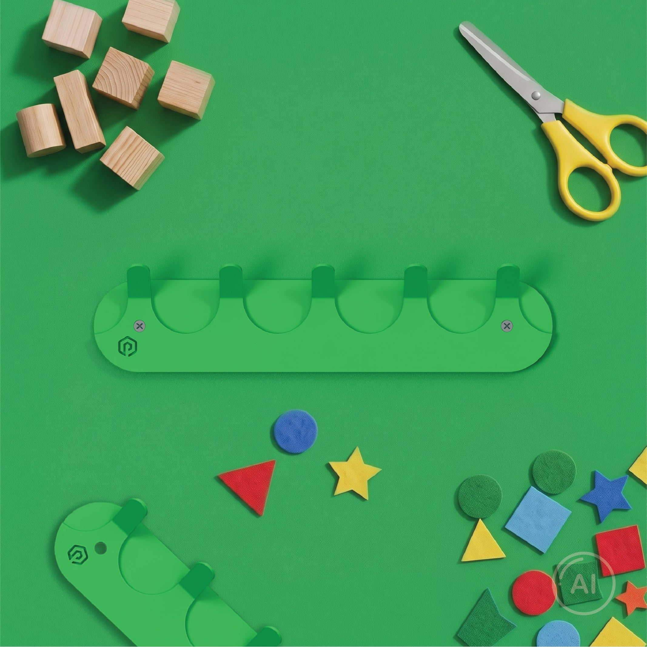 Bubblegum Multi Hook - Snap Apple Green