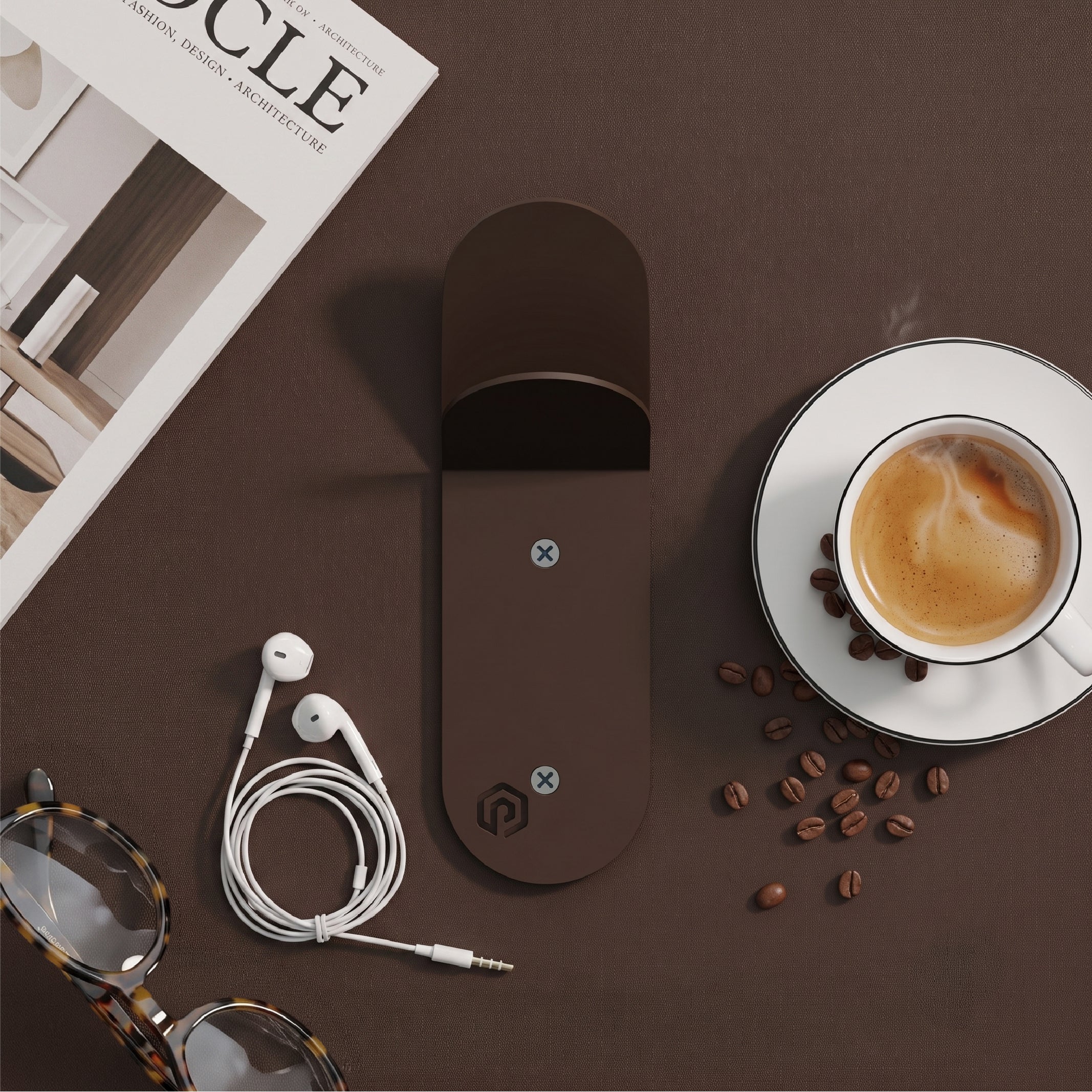 Bubblegum Stack Hook - Espresso Brown