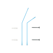 Bubblegum Stack Hook - Windsurfer Blue