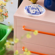 Sprinkles Twin Drawer Side Table - Peach Pop