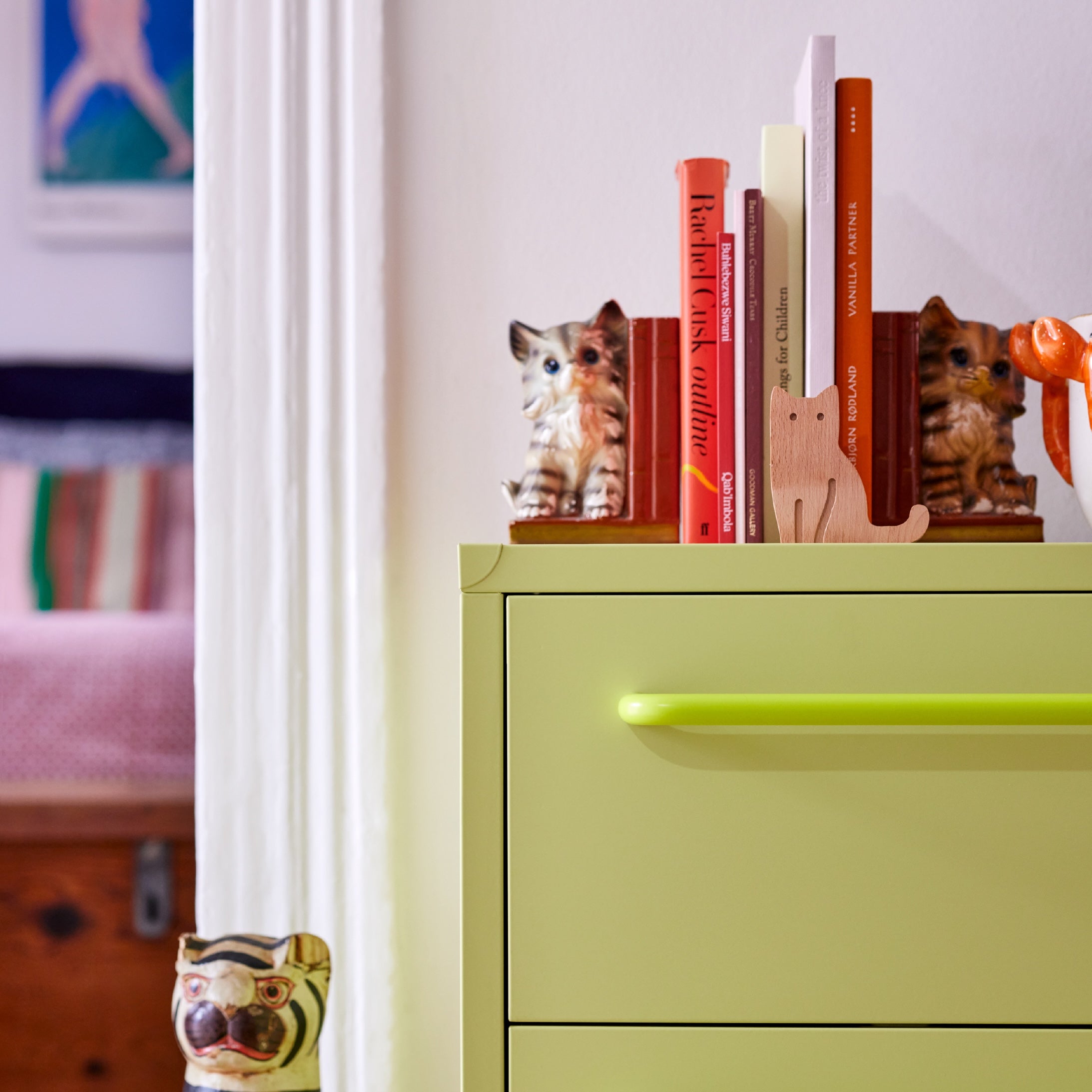 Sprinkles Twin Drawer Side Table - Kiwi Fizz