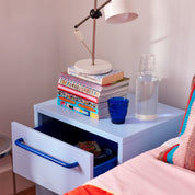 Sprinkles Twin Drawer Side Table - Blueberry Splash