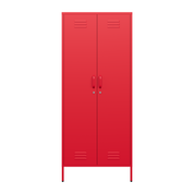 Sugar Cube Double Locker - Red Polka