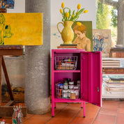 Sugar Cube Side Table - Hot Pink