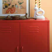 Sugar Cube Cabinet - Red Polka