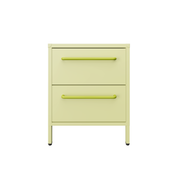 Sprinkles Twin Drawer Side Table - Kiwi Fizz