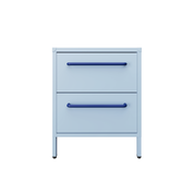Sprinkles Twin Drawer Side Table - Blueberry Splash