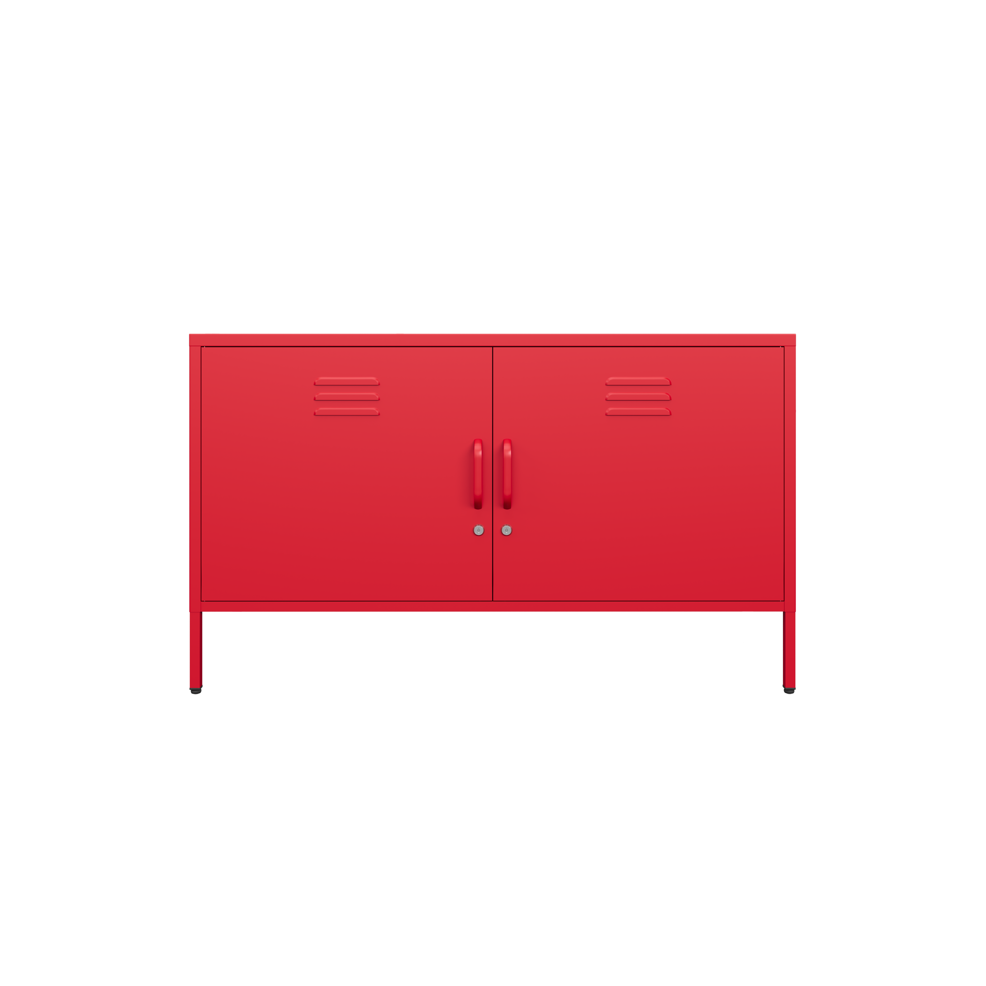 Sugar Cube Media Unit - Red Polka