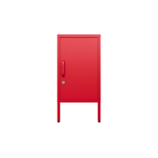 Sugar Cube Side Table - Red Polka